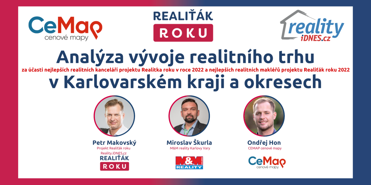 Analýza vývoje realitního trhu v Karlovarském kraji s TOP realitními makléři a kancelářemi projektu