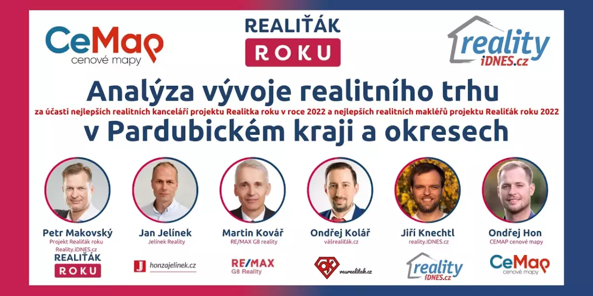 Analýza vývoje realitního trhu v Pardubickém kraji s TOP realitními makléři a kancelářemi projektu