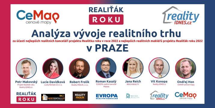 Analýza vývoje realitního trhu v PRAZE s TOP realitními makléři a kancelářemi projektu