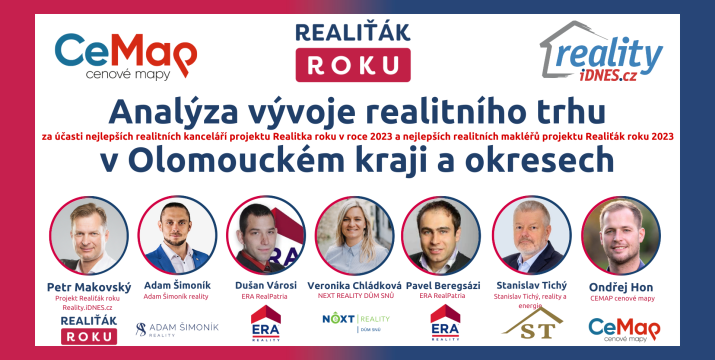 Analýza vývoje realitního trhu v Olomouckém kraji - duben 2024