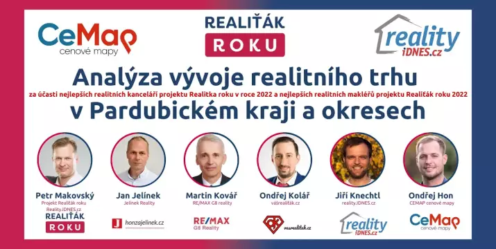 Analýza vývoje realitního trhu v Pardubickém kraji s TOP realitními makléři a kancelářemi projektu